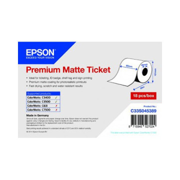 Epson ρολό απόδειξης/ voucher (endless), κανονικό χαρτί, 80mm (C33S045389), C33S045389