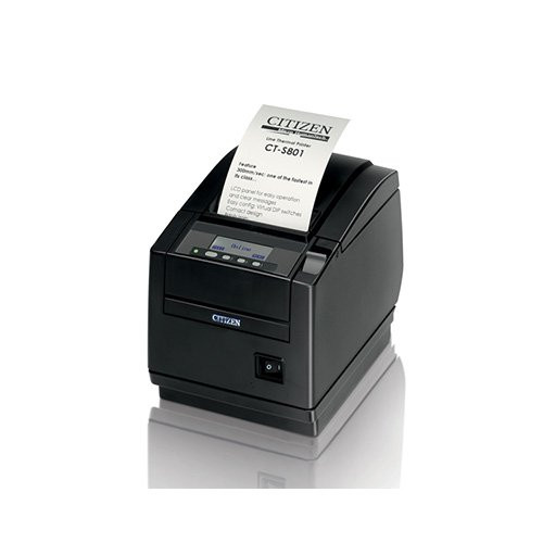 Citizen CT-S801, Ethernet, 8 dots/mm (203 dpi), cutter, οθόνη, μαύρο (CTS801SNNEBKE)
