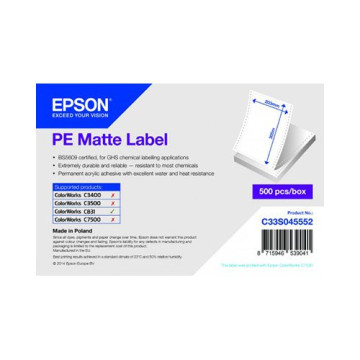 Epson labels, συνθετικό, 203x305mm (C33S045552), C33S045552