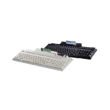 PrehKeyTec MC147, QWERTY, αλφαριθμητικό, MSR, USB, PS/2, λευκό (90320-600/1800)