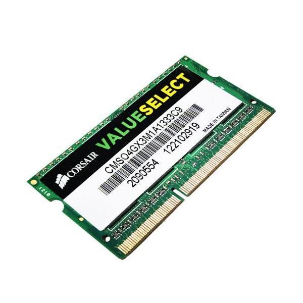 RAM, 4GB, DDR3, SO-DIMM (CMSO4GX3M1A1333C9)