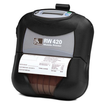 Zebra RW 420, 8 dots/mm (203 dpi), Chip, MSR, οθόνη, EPL, ZPL, CPCL, Βluetooth (R4D-0UBA010E-00), R4D-0UBA010E-00