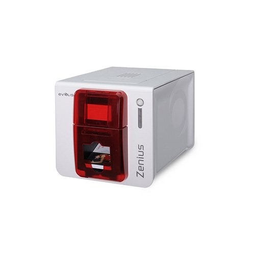 Evolis Zenius Expert, μονής όψης, 12 dots/mm (300 dpi), USB, Ethernet, κόκκινο (ZN1H0000RS)